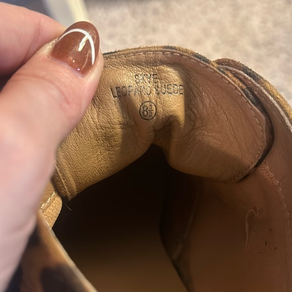 Cheetah Print Wedge Booties - Picture 3 of 10